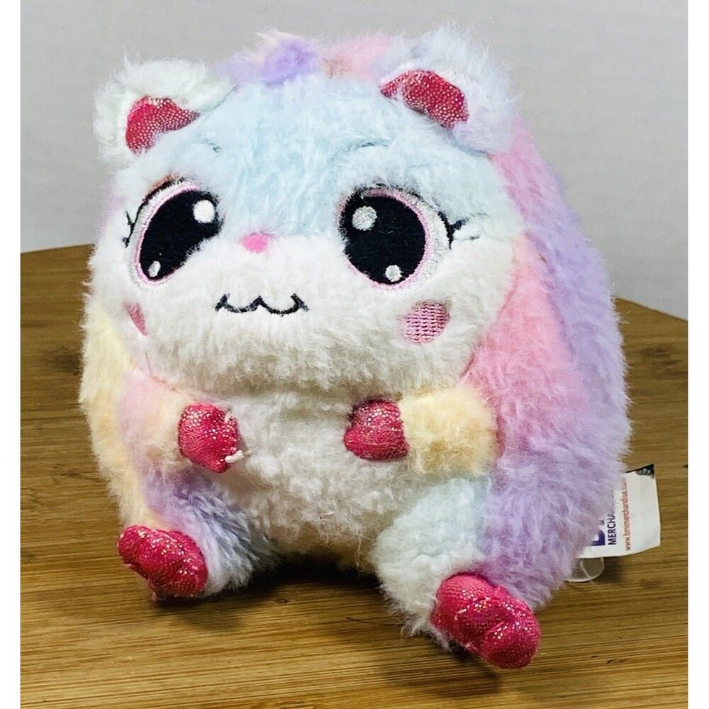 BMi Butter Balls Rainbow Sherbet Hamster Cute Soft Plush Stuffed Animal Toy